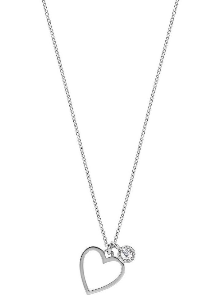 FAVS Collier FAVS Damen-Kette 925er Silber 1 Zirkonia von FAVS