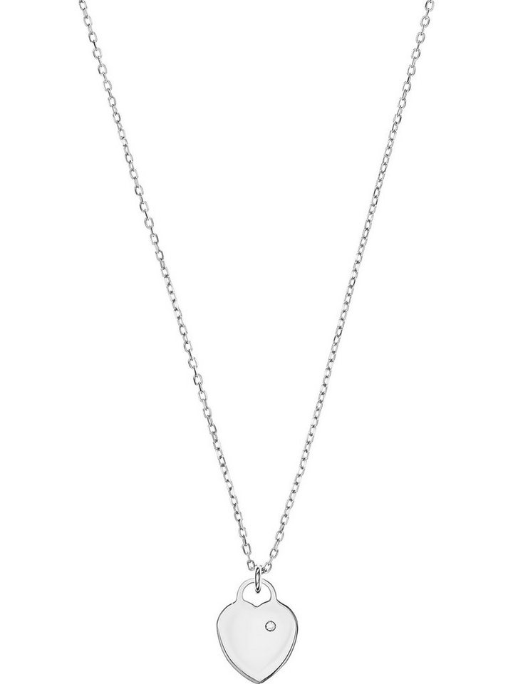 FAVS Collier FAVS Damen-Kette 925er Silber 1 Zirkonia von FAVS