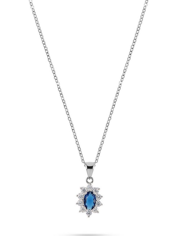 FAVS Collier FAVS Damen-Kette 925er Silber 10 Zirkonia von FAVS