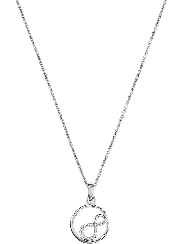 FAVS Collier FAVS Damen-Kette 925er Silber 12 Zirkonia von FAVS