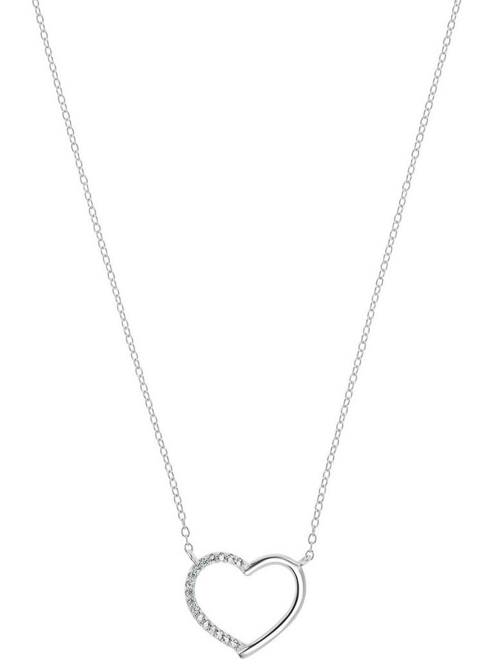 FAVS Collier FAVS Damen-Kette 925er Silber 18 Zirkonia von FAVS