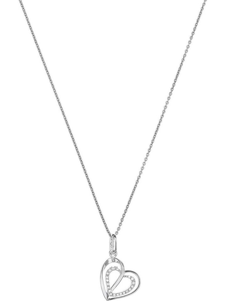 FAVS Collier FAVS Damen-Kette 925er Silber 20 Zirkonia von FAVS