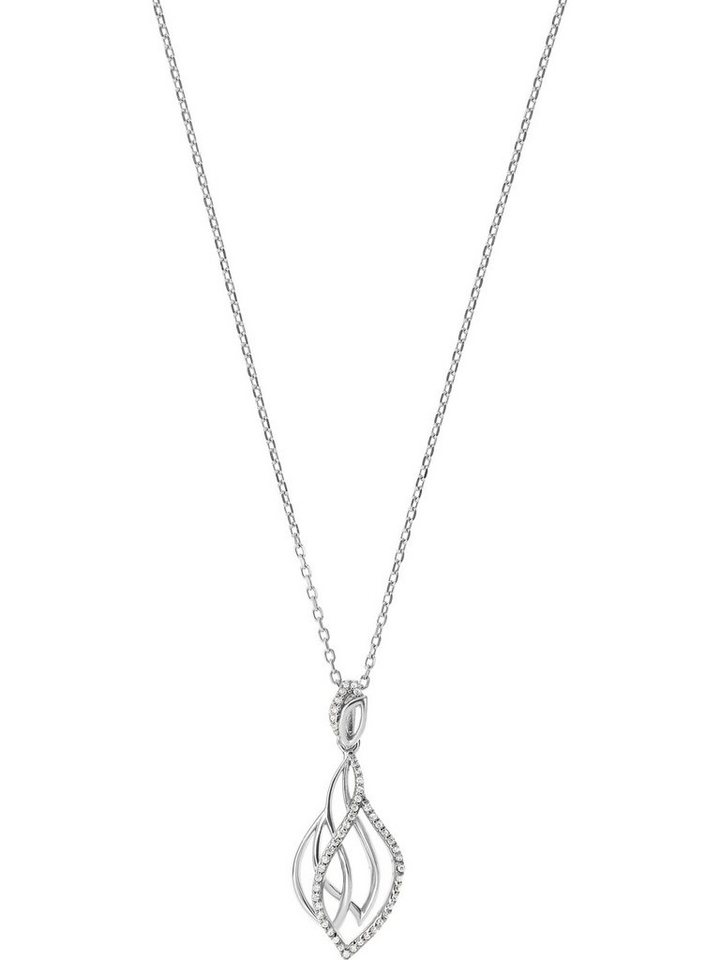 FAVS Collier FAVS Damen-Kette 925er Silber 50 Zirkonia von FAVS