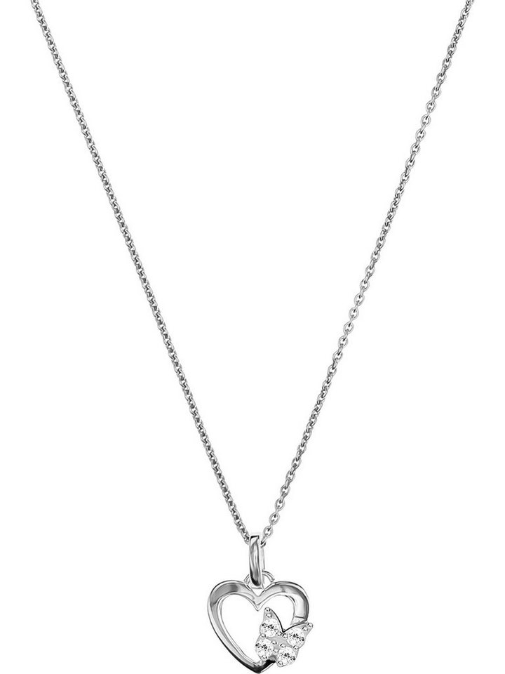 FAVS Collier FAVS Mädchen-Kette 925er Silber 4 Zirkonia von FAVS