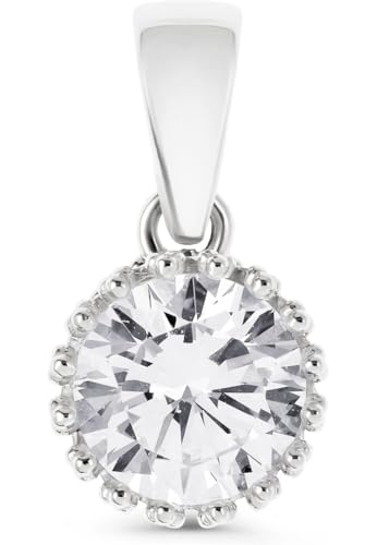 FAVS Damen-Anhänger 925er Silber, Farbstein 1 Zirkon One Size 89206467 von FAVS