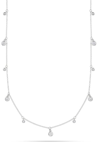 FAVS Damen-Kette 925er Silber 11 Zirkonia One Size 89201689 von FAVS
