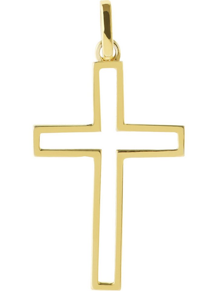 FAVS Kettenanhänger FAVS Damen-Anhänger 375er Gelbgold Kreuz von FAVS