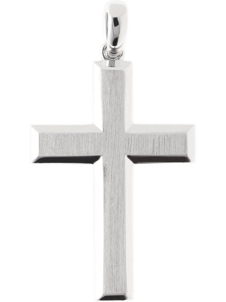 FAVS Kettenanhänger FAVS Damen-Anhänger 925er Silber 4 Zirkon Kreuz von FAVS