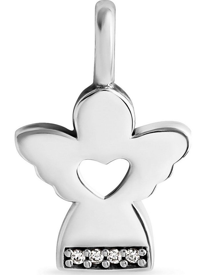 FAVS Kettenanhänger FAVS Damen-Anhänger 925er Silber 4 Zirkonia Engel von FAVS