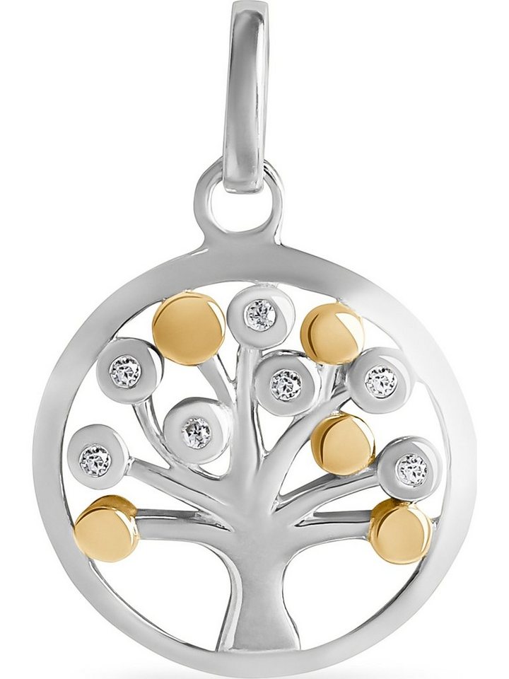 FAVS Kettenanhänger FAVS Damen-Anhänger 925er Silber 7 Zirkonia von FAVS