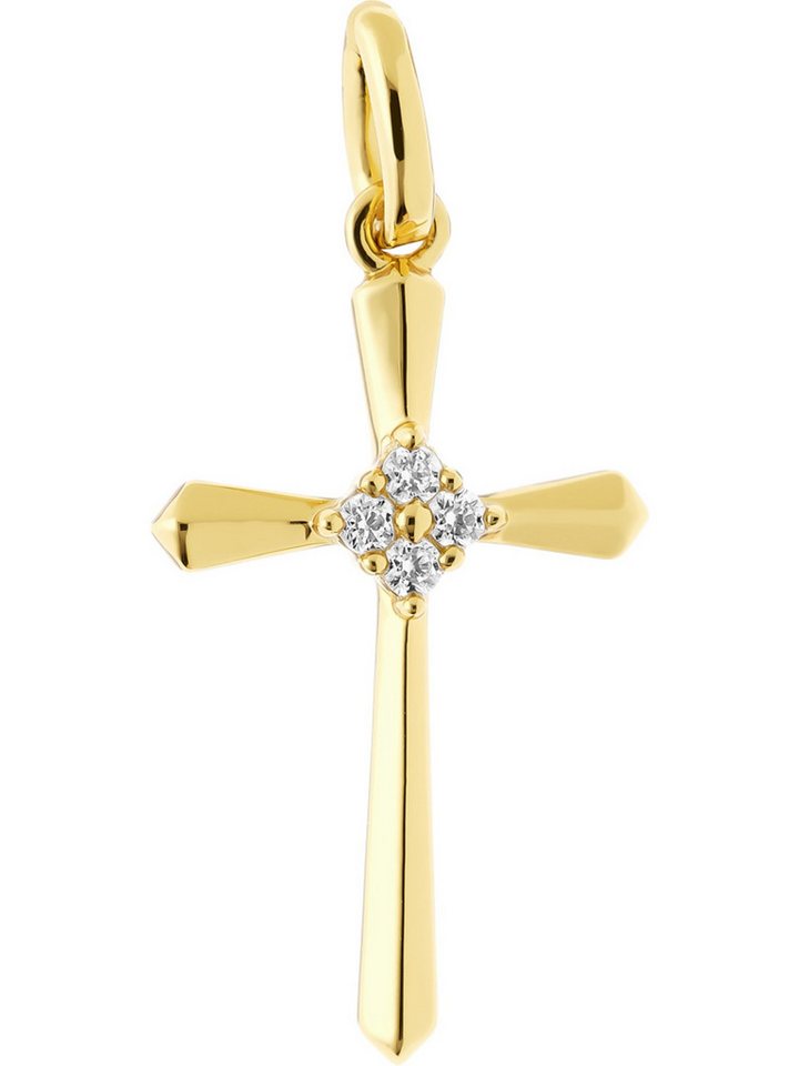 FAVS Kettenanhänger FAVS Damen-Anhänger 925er Silber Kreuz von FAVS