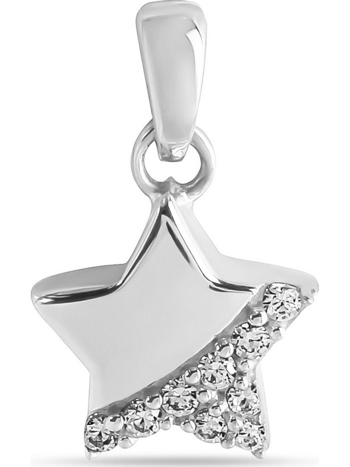 FAVS Kettenanhänger FAVS Mädchen-Anhänger 925er Silber 9 Zirkonia von FAVS