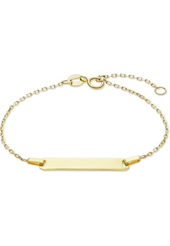 FAVS Mädchen-I.D.-Armband 375er Gelbgold One Size 89174139 von FAVS