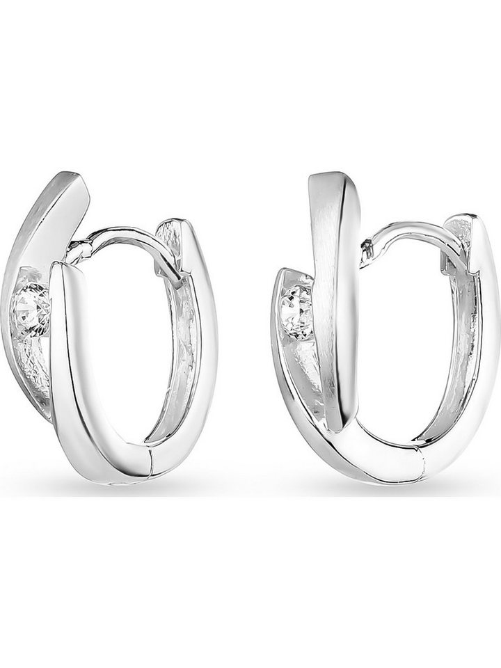 FAVS Paar Creolen FAVS Damen-Creolen 925er Silber 2 Zirkonia (Paar) von FAVS