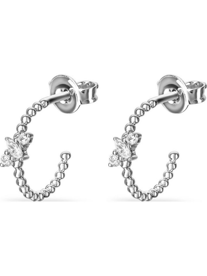 FAVS Paar Creolen FAVS Damen-Creolen 925er Silber 2 Zirkonia (Paar) von FAVS