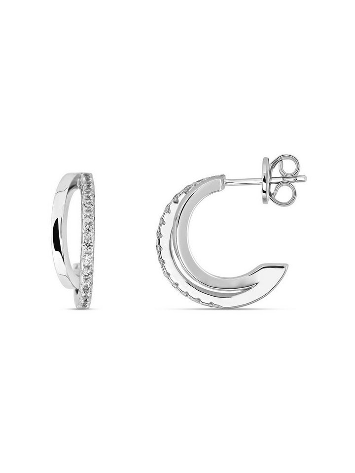 FAVS Paar Creolen FAVS Damen-Creolen 925er Silber 28 Zirkonia (Paar) von FAVS