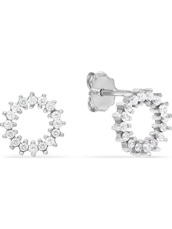 FAVS Paar Ohrstecker FAVS Damen-Ohrstecker 925er Silber 32 Zirkonia von FAVS