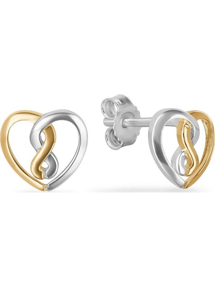 FAVS Paar Ohrstecker FAVS Mädchen-Ohrstecker 925er Silber Herz von FAVS