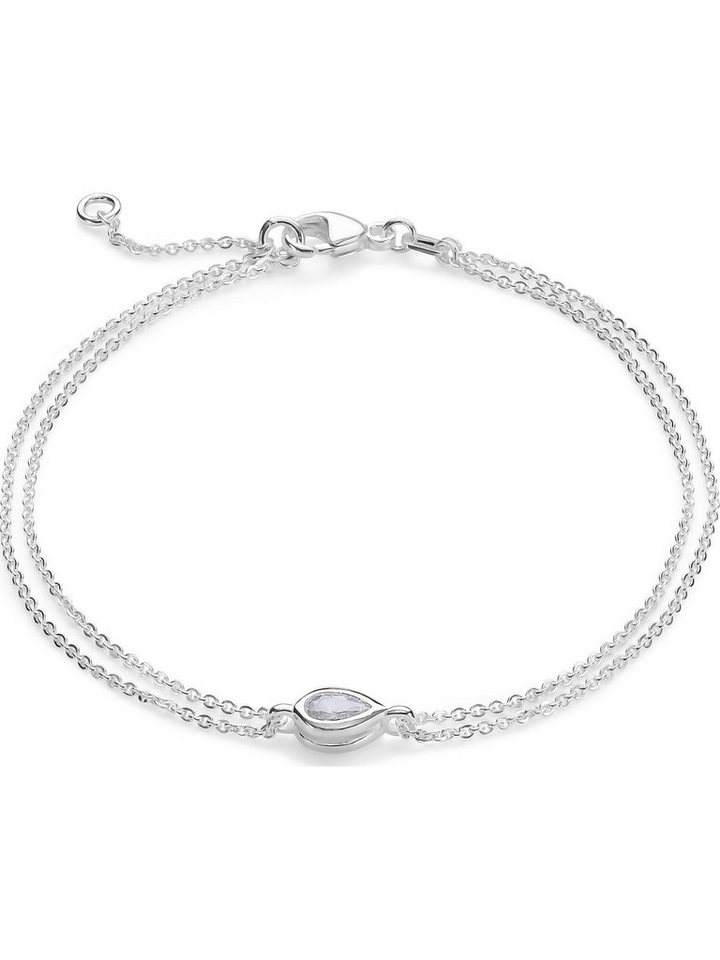 FAVS Silberarmband FAVS Damen-Armband 925er Silber 1 Zirkonia von FAVS