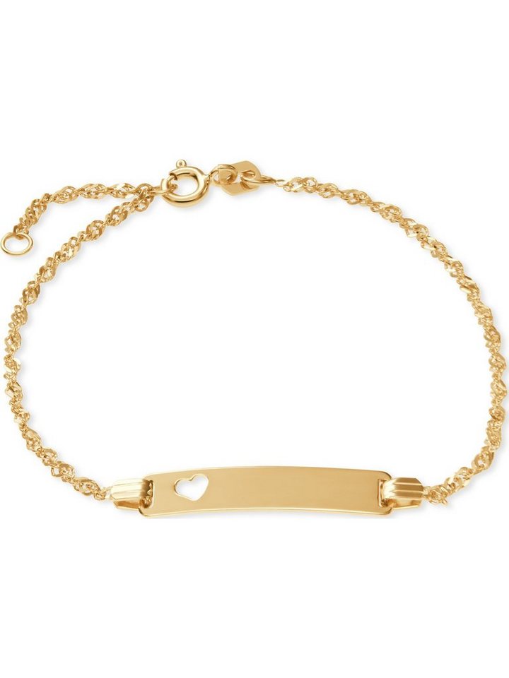 FAVS Silberarmband FAVS Mädchen-I.D.-Armband 375er Gelbgold Herz von FAVS