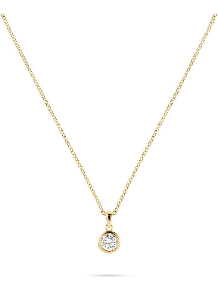 FAVS Silberkette FAVS Damen-Kette 925er Silber 1 Zirkonia von FAVS