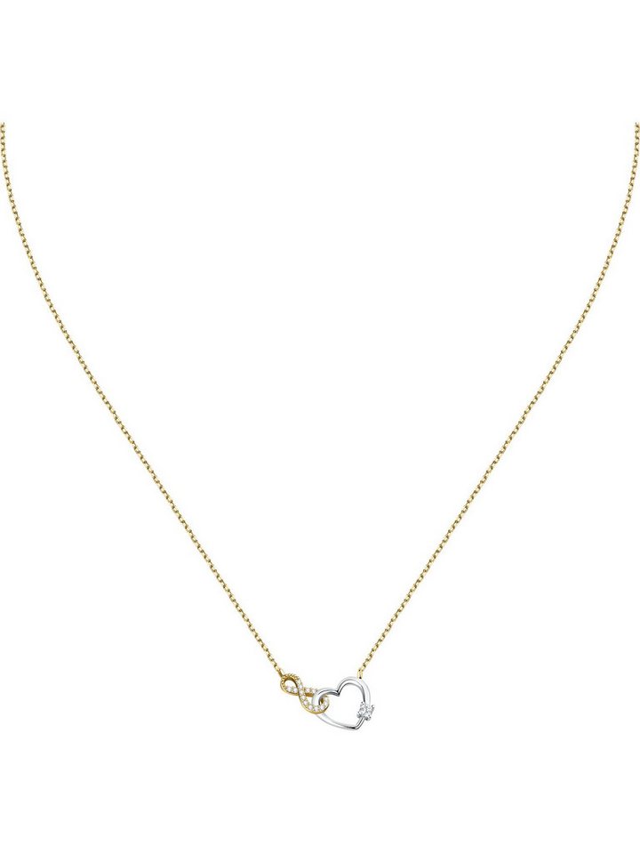 FAVS Silberkette FAVS Damen-Kette 925er Silber 15 Zirkonia von FAVS