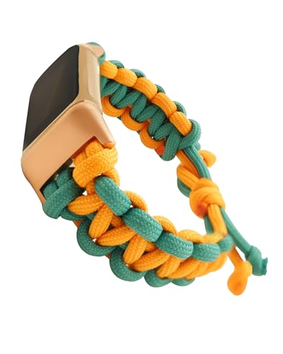 Ersatzband kompatibel mit Fitbit Charge 5 Bändern/Fitbit Charge 6 Bändern für Damen und Herren, handgeflochtenes Seilarmband, verstellbar, atmungsaktiv, Ersatz-Armband aus weichem Nylon, Orange Ersatzband kompatibel mit Fitbit Charge 5 Bändern/Fitbit Charge 6 Bändern für Damen und Herren, handgeflochtenes Seilarmband, verstellbar, atmungsaktiv, Ersatz-Armband aus weichem Nylon, Orange von FAVZCBVIN