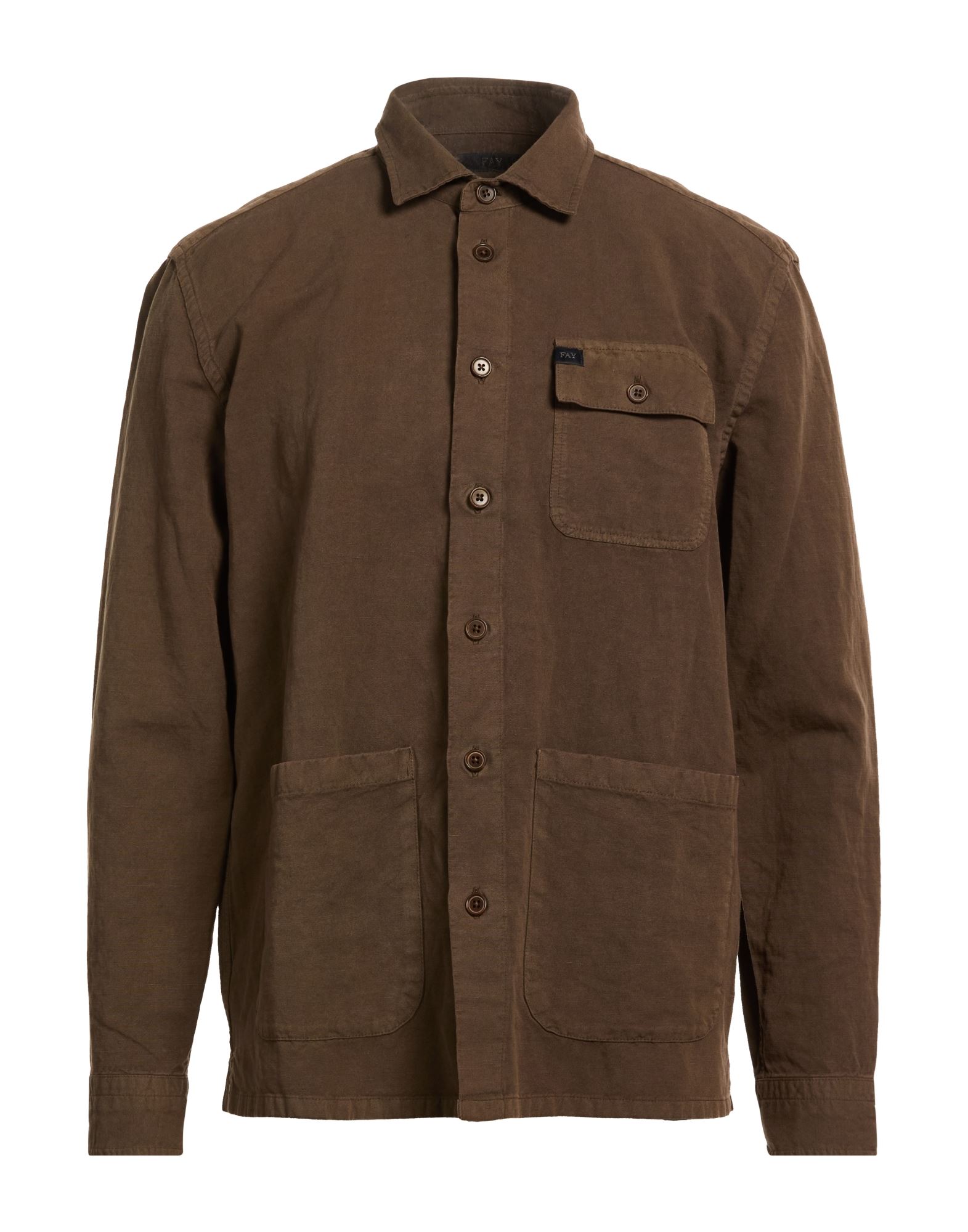 FAY Hemd Herren Dunkelbraun von FAY