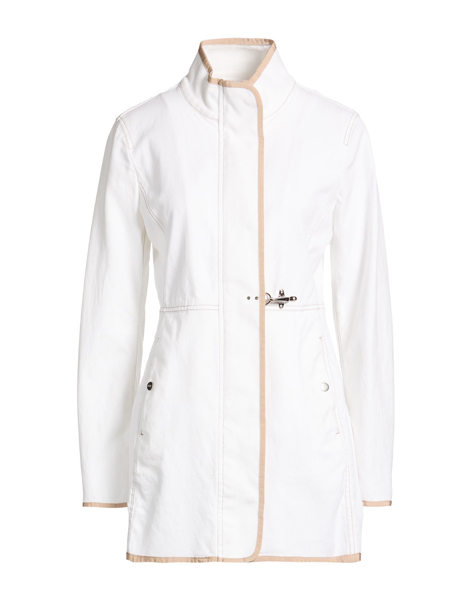 FAY Jacke, Mantel & Trenchcoat Damen Off white von FAY