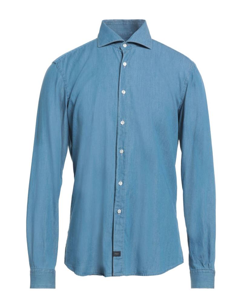 FAY Jeanshemd Herren Blau von FAY