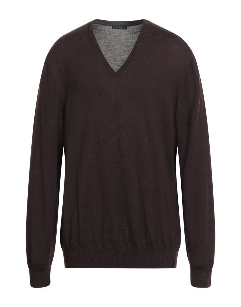 FAY Pullover Herren Schokobraun von FAY
