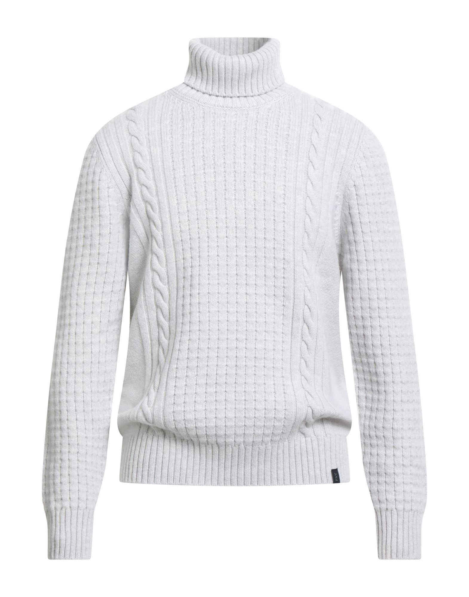 FAY Rollkragenpullover Herren Hellgrau von FAY