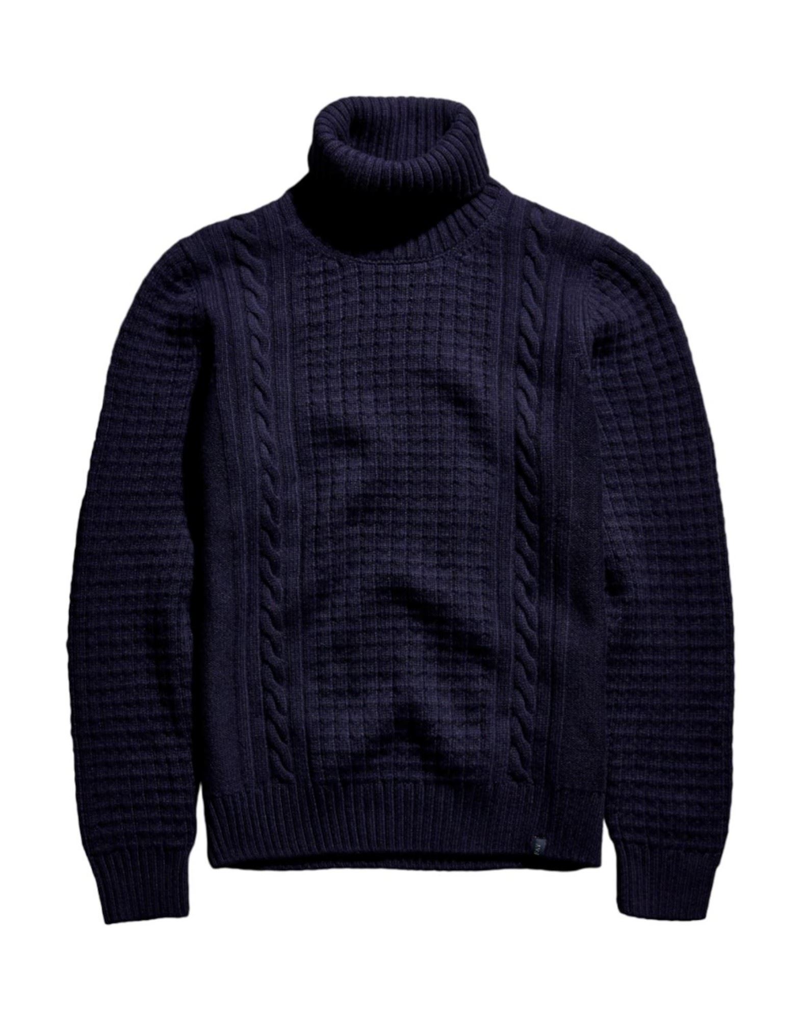 FAY Rollkragenpullover Herren Marineblau von FAY