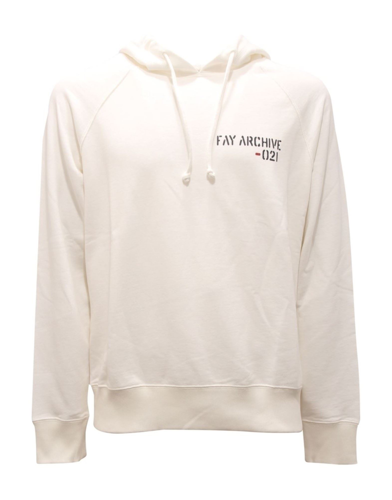 FAY Sweatshirt Herren Weiß von FAY