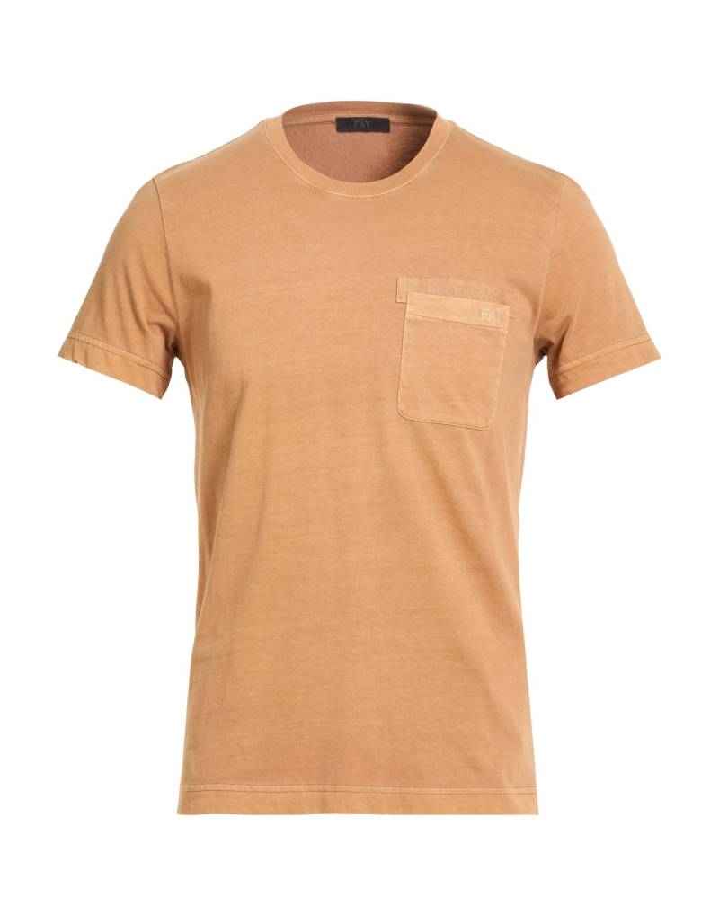 FAY T-shirts Herren Braun von FAY