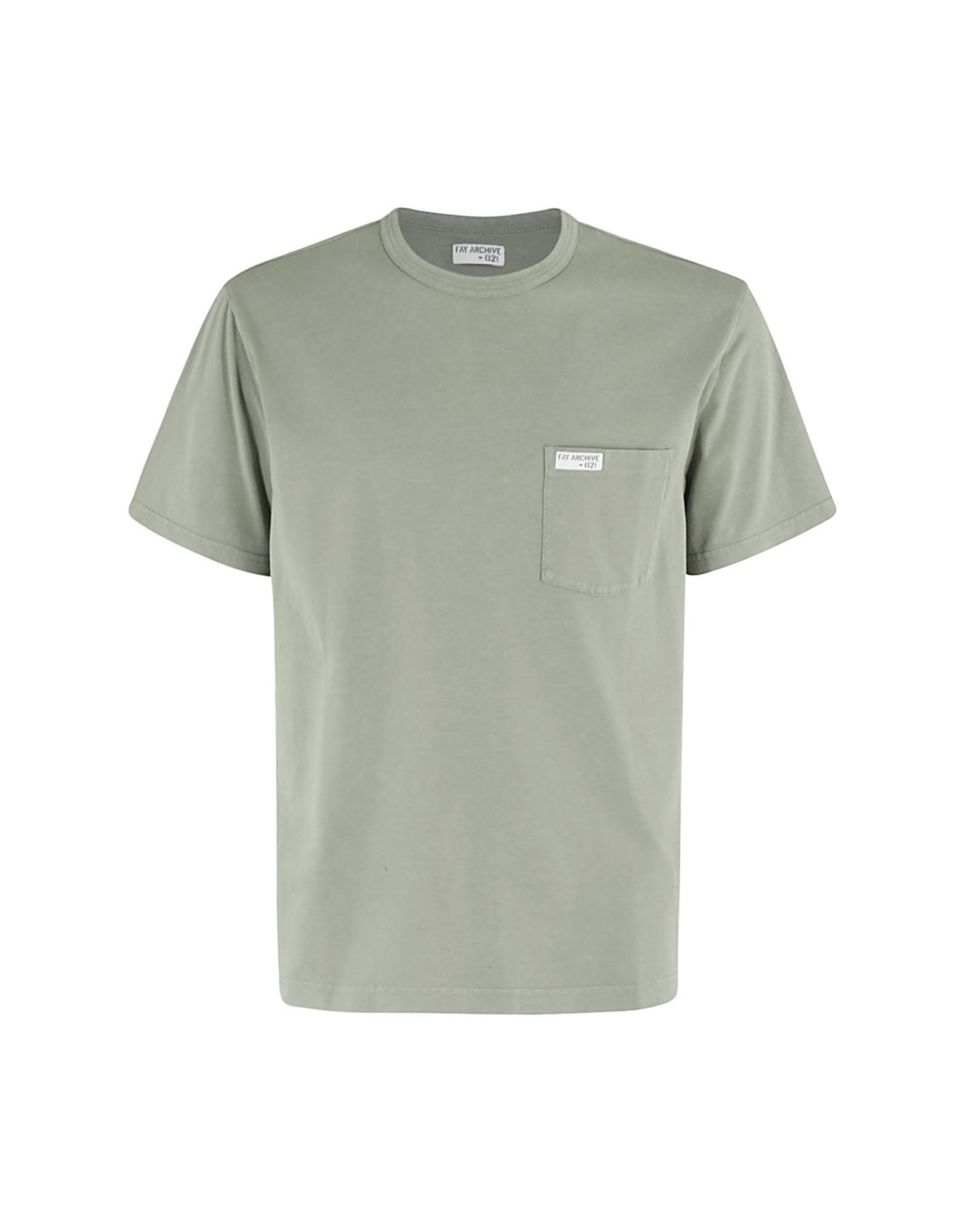 FAY T-shirts Herren Grau von FAY