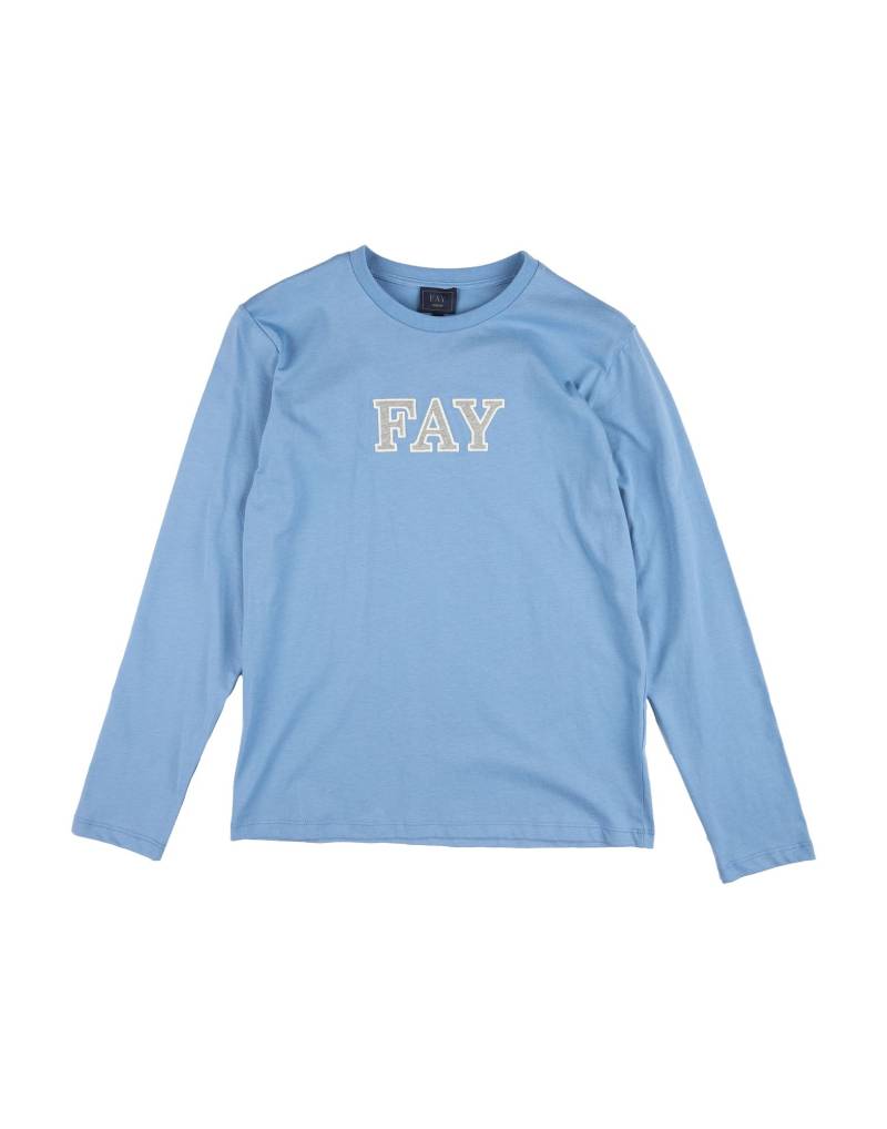 FAY T-shirts Kinder Hellblau von FAY