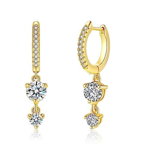 Ohrringe Gold Hängend Goldene Ohrringe Damen 1 Pair Ohrringe Hängend Gold Hypoallergic Ohrringe für Mädchen Frauen 12mm Ohrringe Gold Hängend Goldene Ohrringe Damen 1 Pair Ohrringe Hängend Gold Hypoallergic Ohrringe für Mädchen Frauen 12mm von FAZKAR