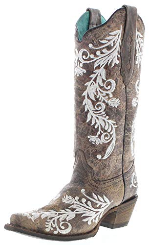 Corral Boots Damen Cowboy Stiefel A3753 Lederstiefel Westernstiefel Braun 37.5 EU von FB Fashion Boots