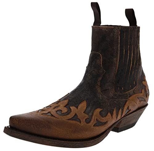 FB Fashion Boots Cowboy Stiefel DANI Westernstiefelette Lederstiefelette Braun 42 EU von FB Fashion Boots