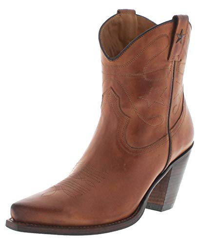 FB Fashion Boots Damen Cowboy Boots 2498 Totem Westernstiefel Lederschuhe Braun 37 EU von FB Fashion Boots