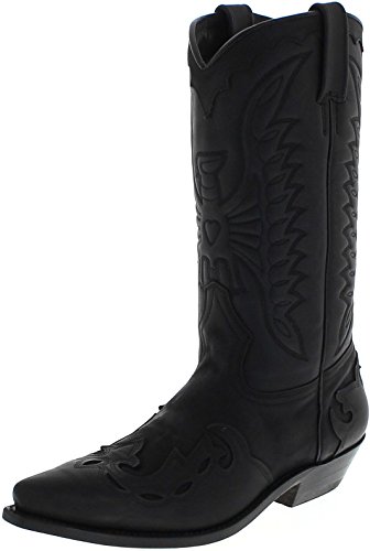 FB Fashion Boots Herren Cowboy Stiefel 670 Black Westernstiefel Schwarz Primeboots 43 EU von FB Fashion Boots