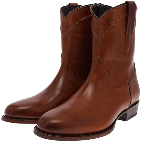 FB Fashion Boots Herren Cowboy Stiefel CURT Braun Lederstiefelette Cowboystiefelette Westernstiefelette 45 EU von FB Fashion Boots