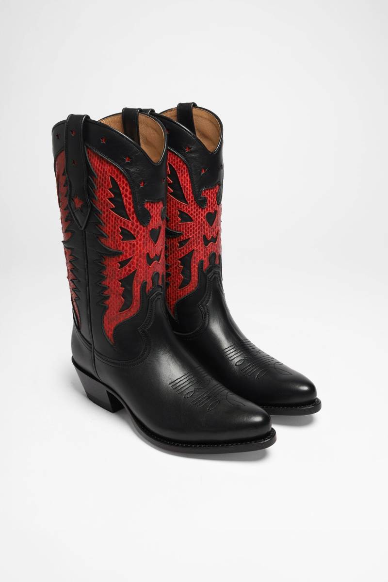FB Fashion Boots MARTA Damen Schwarz Rot von FB Fashion Boots