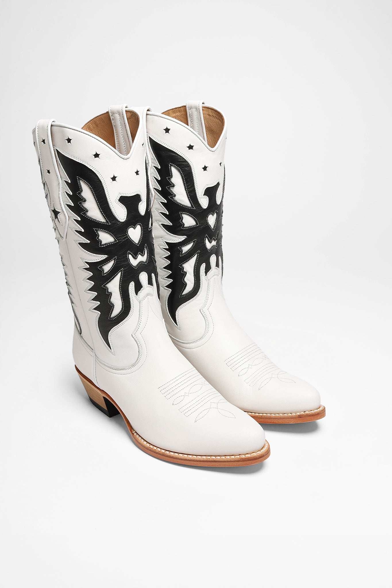 FB Fashion Boots MARTA Damen Weiß Schwarz von FB Fashion Boots