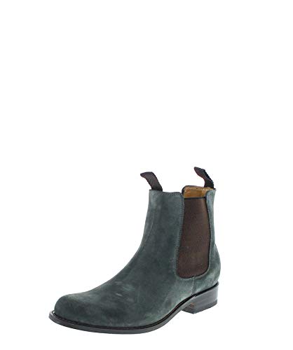 FB Fashion Boots Sendra Damen Chelsea Boot 5595 Grün Lederstiefelette Damenschuhe - 38 von FB Fashion Boots