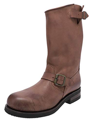 FB Fashion Boots Unisex Biker Boots Lucio Engineerstiefel Bikerstiefel Braun 43 EU von FB Fashion Boots