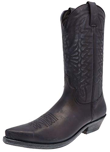FB Fashion Boots Unisex Cowboy Stiefel ARLO Negro Westernstiefel Lederstiefel Schwarz 37 EU von FB Fashion Boots