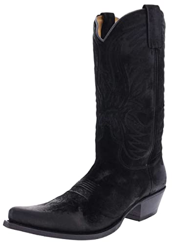 FB Fashion Boots Unisex Cowboy Stiefel BU1006 Schwarz Westernstiefel Cowboystiefel 46 EU von FB Fashion Boots