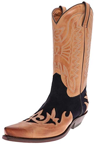 FB Fashion Boots Unisex Cowboy Stiefel Carlos Cuero Azul Westernstiefel Lederstiefel Braun Blau 37 EU von FB Fashion Boots